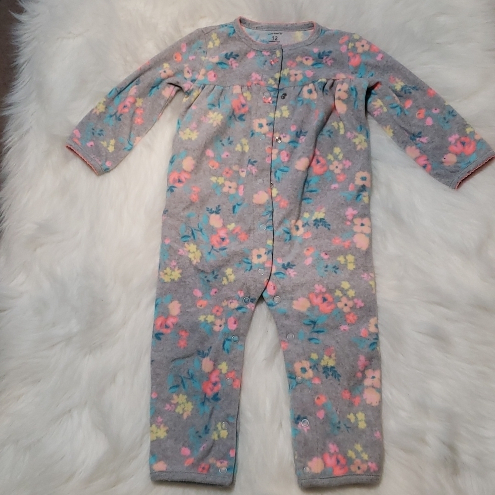 12m Carter's fleece PJ